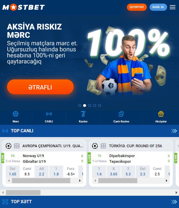 mostbet rəsmi saytının mobil versiyası