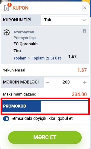 Mostbet azerbaijan promo kodunun aktivləşdirilməsi