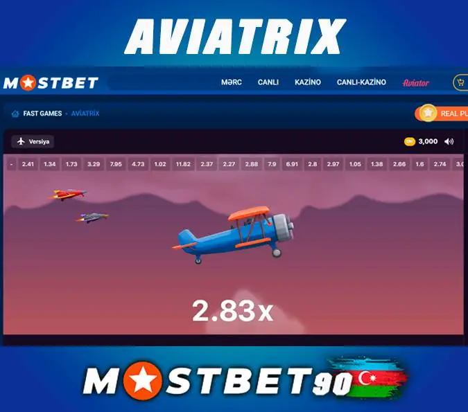 Mostbet bukmeker saytında Aviatrix-i necə oynamaq olar