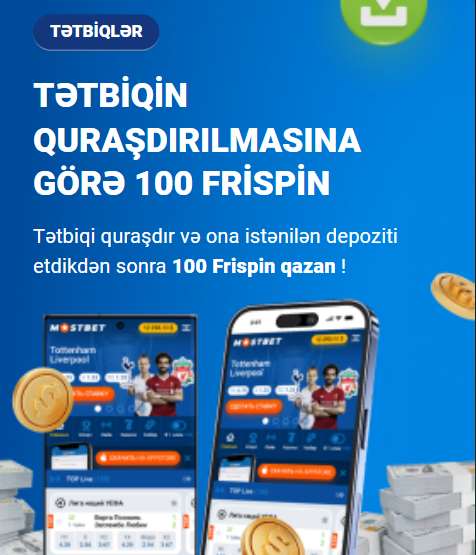 Proqramı telefonunuza quraşdırmaq üçün Mostbet-də 100 pulsuz fırlanma